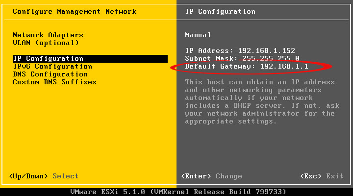 ESXi5_CorrectlySetGateway